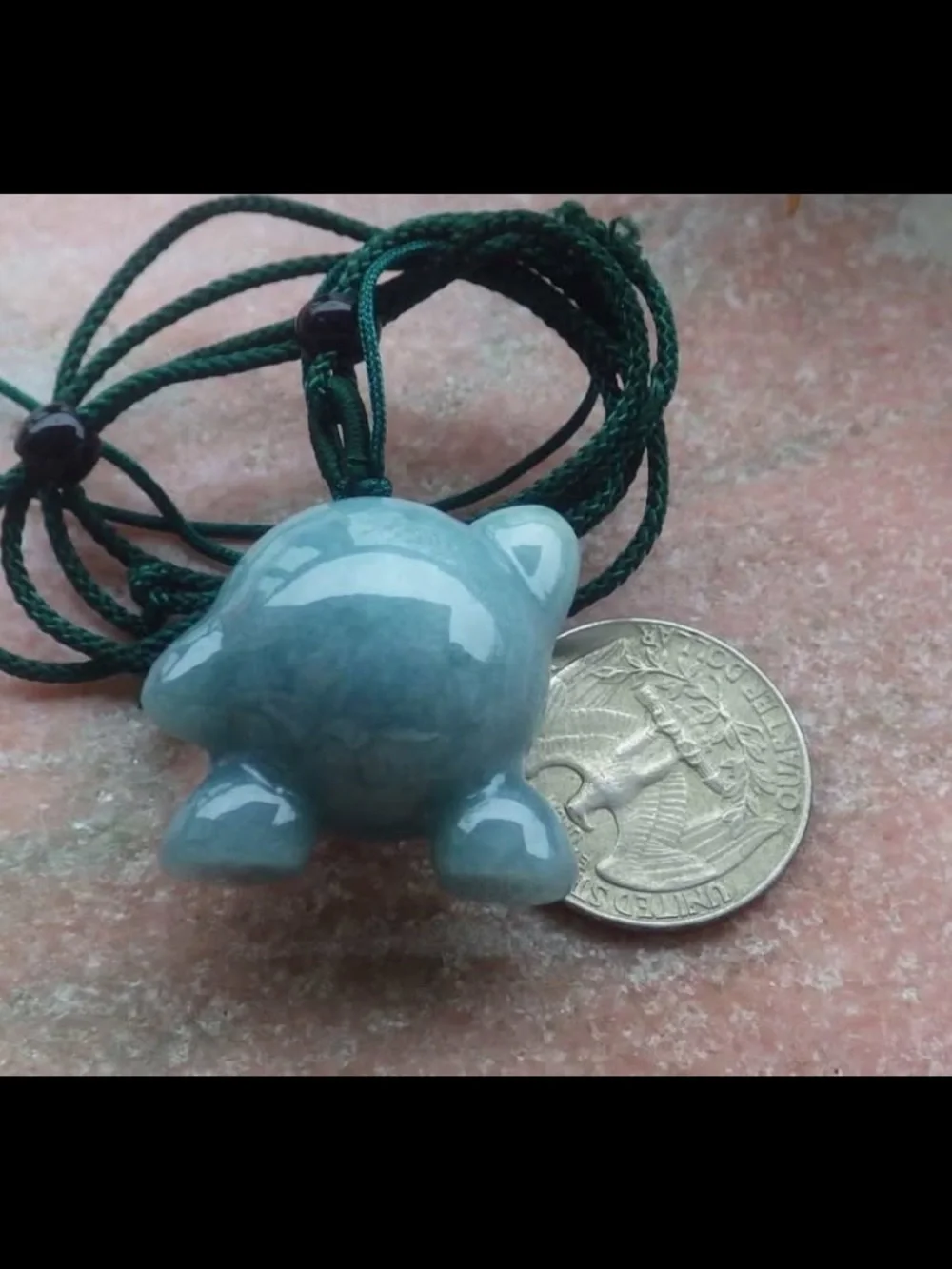 Certificate Jadeite jade cute Cartoon Green Pokemon Kirby circle Pendant